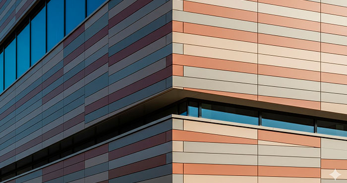 Fachada ventilada cerámica de un edificio